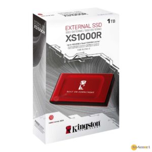 Kingston XS1000 新版 1TB USB-C 外置便攜流動固態硬碟 外接式 SSD 手指儲存 高速USB 32 Gen 2 支援高達 1050MBs 傳輸速度 紅色