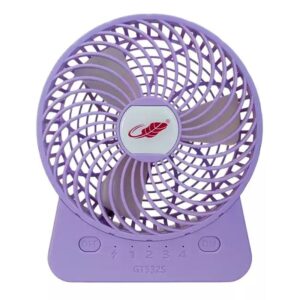 Gongtian GT532S可換雙電池版特大芭蕉扇  4段風速 USB風扇 TYPE-C充電 紫色