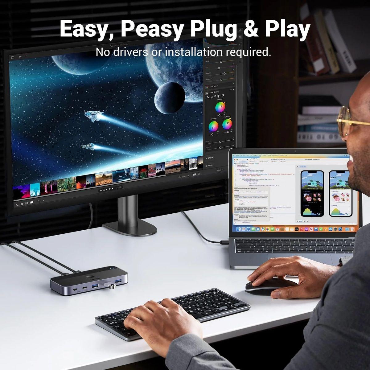 UGREEN USB 3.0 切換器 2台電腦共享 USB C 和 A 設備 | CM662/ 15705 - Image 3