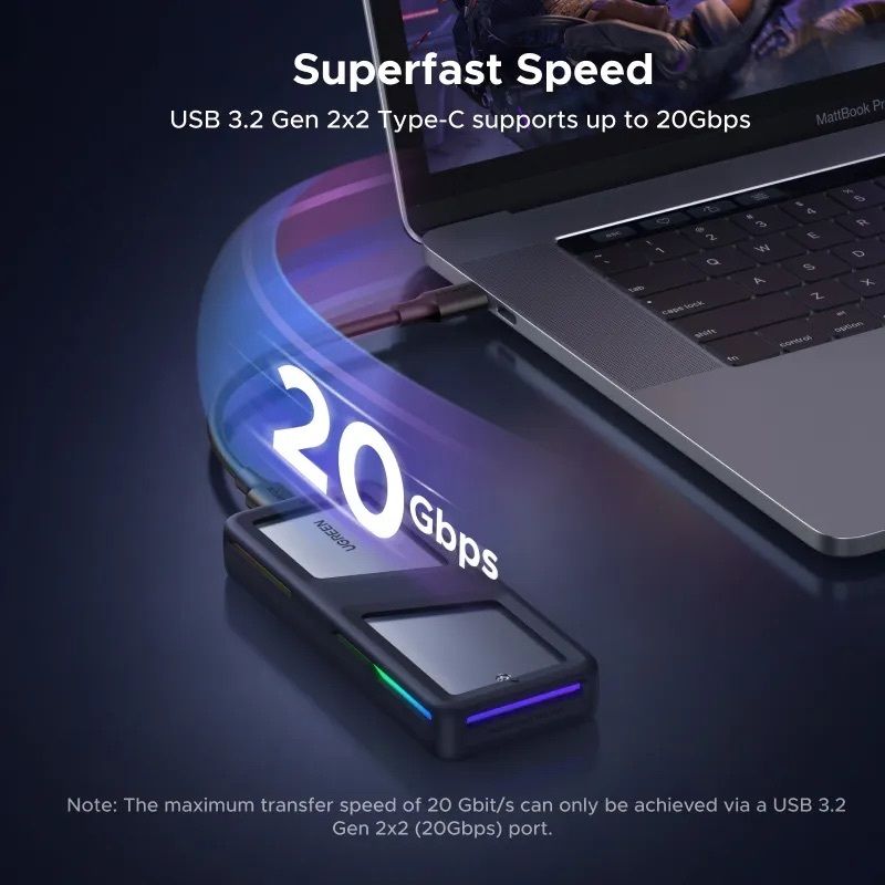 Alternative view of UGREEN M.2 NVMe SATA SSD 外接盒 | CM777/ 25665