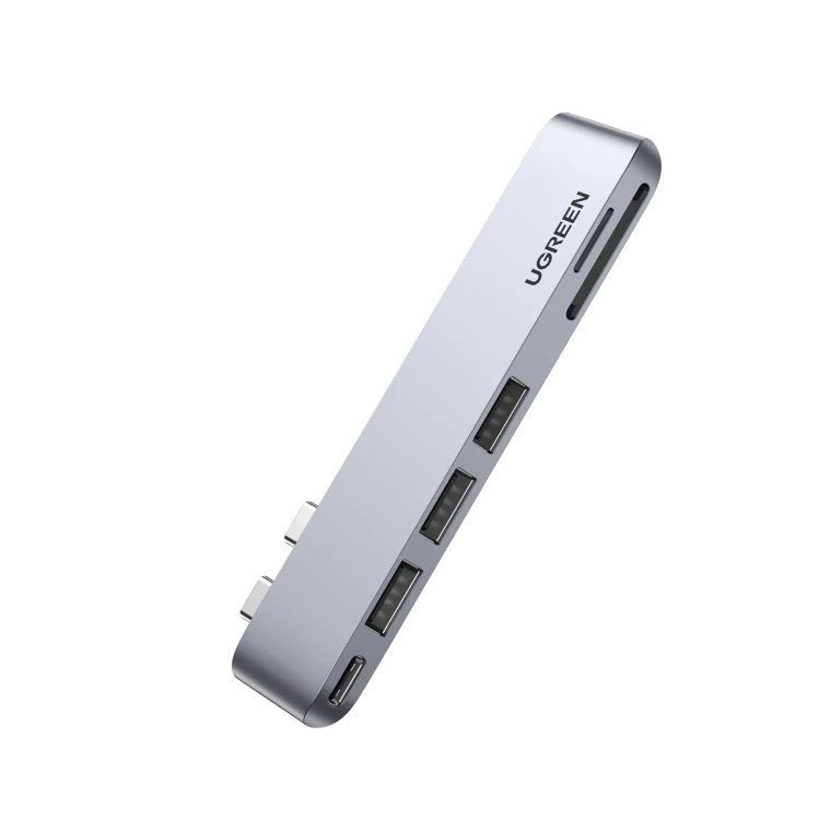 UGREEN 8211 6合2 USB C 集線器適用於 MacBook ProAir  6 IN 2  100W  SD TF  3x USB 30  Thunderbolt 3 6K 60Hz  CM25