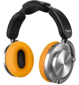 Dyson OnTrac™ 降噪耳機 (CNC 亮銀色 - 包括:亮麗黃耳墊及CNC 亮銀色外殼)