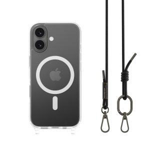 MAGEASY iPhone 17 8211 Roam M 城市漫遊超軍規防摔掛繩手機殼支援MagSafe- 透明沉穩黑
