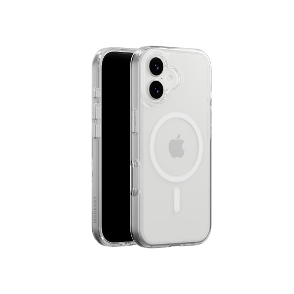 MAGEASY iPhone 17 - Bright M 不發黃軍規磁吸透明殼（支援MagSafe）- 透明/白磁圈 - Image 3