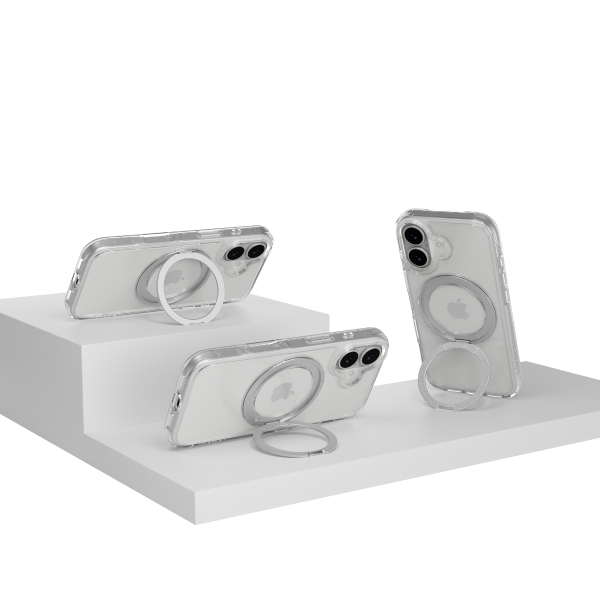 MAGEASY iPhone Air - MagStand 360 M 磁吸旋轉支架防摔手機殼（支援MagSafe）- 透明 - Image 3