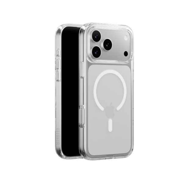 MAGEASY iPhone 17 Pro - Max Bright M 不發黃軍規磁吸透明殼（支援MagSafe）- 透明/白磁圈 - Image 3