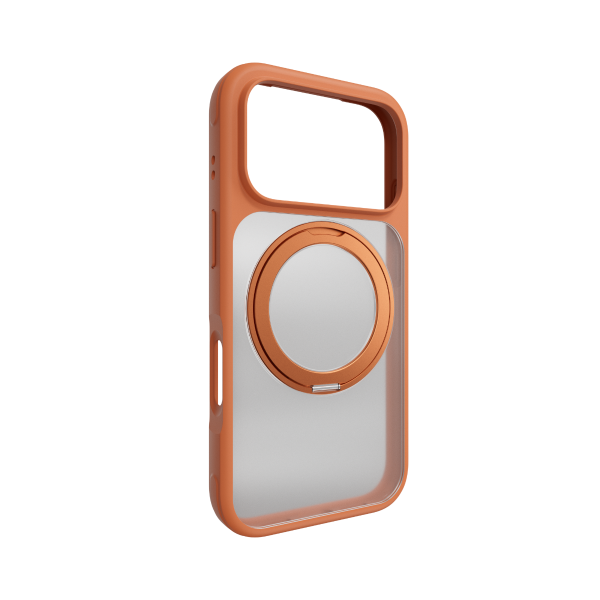 MAGEASY iPhone 17 Pro - MagStand 360 M 磁吸旋轉支架防摔手機殼（支援MagSafe）- 珊瑚 - Image 4