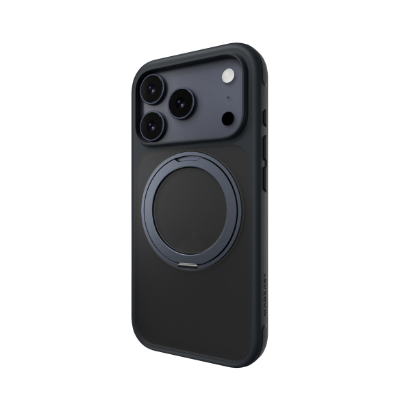 MAGEASY iPhone 17 Pro - MagStand 360 M 磁吸旋轉支架防摔手機殼（支援MagSafe）- 午夜 - Image 7