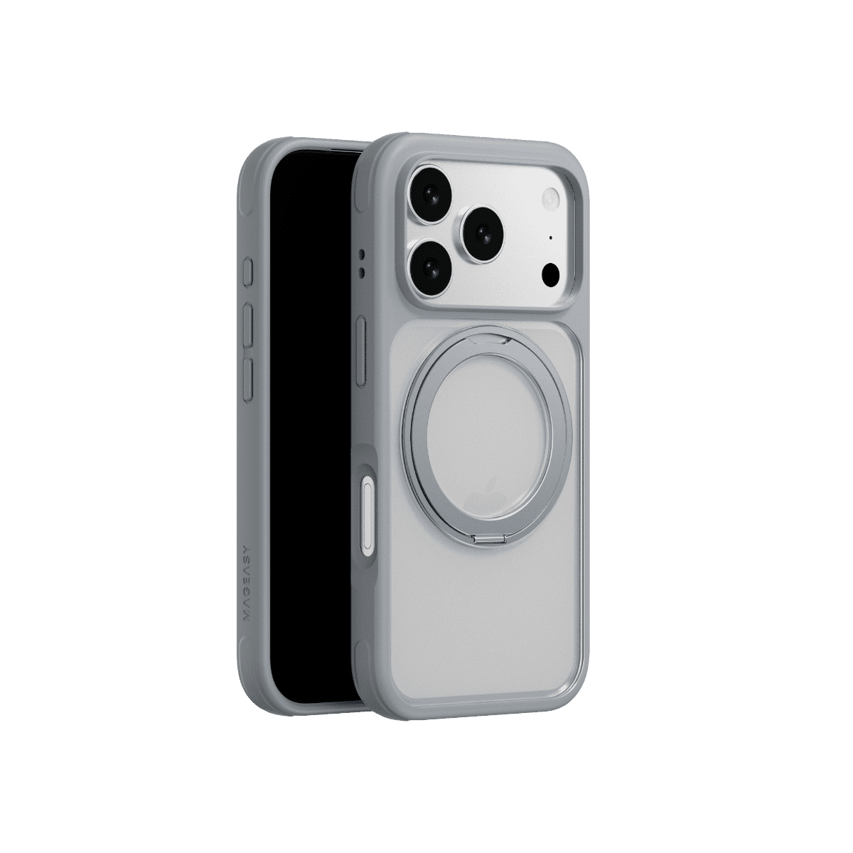 MAGEASY iPhone 17 Pro 8211 MagStand 360 M 磁吸旋轉支架防摔手機殼支援MagSafe- 迷霧
