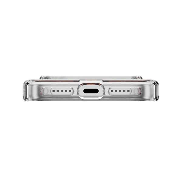 MAGEASY iPhone 17 Pro - Bright M 不發黃軍規磁吸透明殼（支援MagSafe）- 透明/珊瑚磁圈 - Image 5