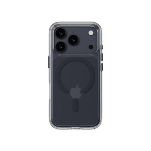 MAGEASY iPhone 17 Pro 8211 Bright M 不發黃軍規磁吸透明殼支援MagSafe- 透明午夜磁圈
