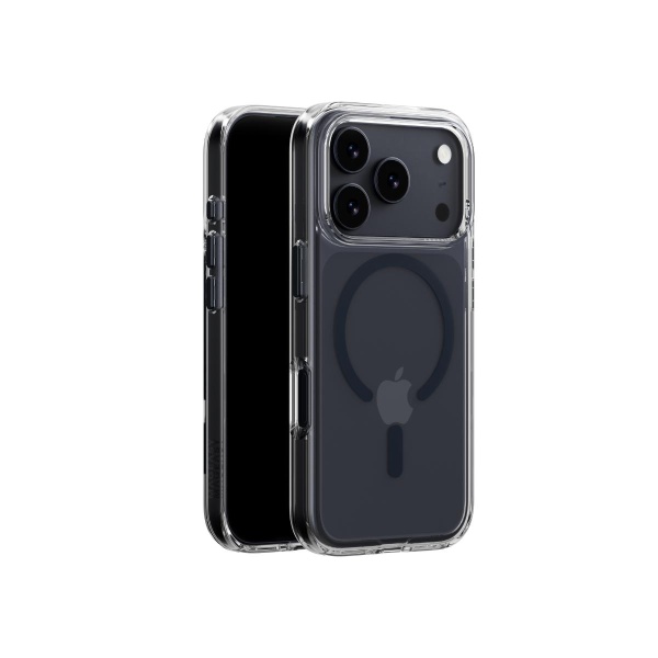 MAGEASY iPhone 17 Pro - Bright M 不發黃軍規磁吸透明殼（支援MagSafe）- 透明/午夜磁圈 - Image 3