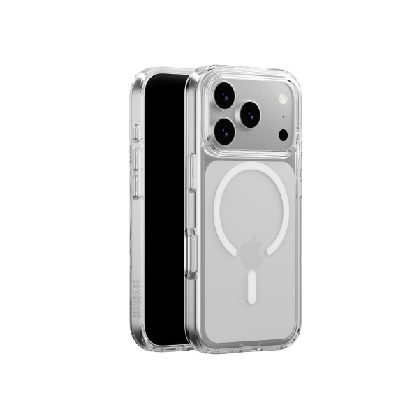 MAGEASY iPhone 17 Pro - Bright M 不發黃軍規磁吸透明殼（支援MagSafe）- 透明/白磁圈 - Image 3