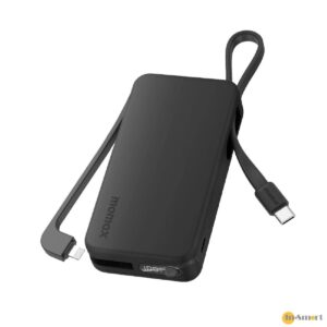 MOMAX 8211 3C 認證1-Power Vital 10000mAh 內建 USB-C 和 MFI Lightning 線 流動電源 CCC PD 30W QC30 SCP 電量顯示 高品質電芯 控溫技術