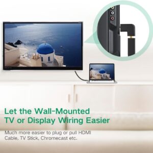 UGREEN 8211 HDMI 公對母轉接頭 L型 90度向下  HD112 20109