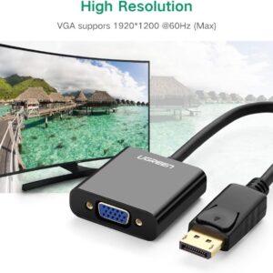 Alternative view of UGREEN - DisplayPort DP 轉 VGA (母) 轉接器 | DP109/ 20415