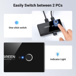 Ugreen 8211 USB 30 切換器2 台電腦共享 4 個 USB 端口USB 切換器  US216 30768