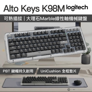 Logitech Alto Keys K98M 機械式無線鍵盤 8211 石墨灰