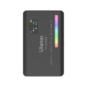 ULANZI 優籃子 VL120RGB RGB卡片式補光燈 8211 黑色 CCT色溫模式 HSI彩色模式 48543002-2495