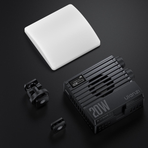ULANZI 優籃子 LE20 20W RGB攝影補光燈 8211 黑色  智慧控溫  PD快充  CRI高達95  2500-9000K色溫  3200lux  48935001-L090