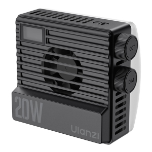 ULANZI 優籃子 LE20 20W RGB攝影補光燈 8211 黑色  智慧控溫  PD快充  CRI高達95  2500-9000K色溫  3200lux  48935001-L090