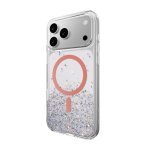 SwitchEasy Starfield M 星砂防摔手機殼 MagSafe for iPhone 17 Pro Max 8211 透明珊瑚磁圈