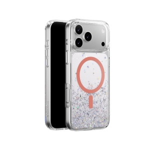 SwitchEasy Starfield M 星砂防摔手機殼 MagSafe for iPhone 17 Pro Max 8211 透明珊瑚磁圈