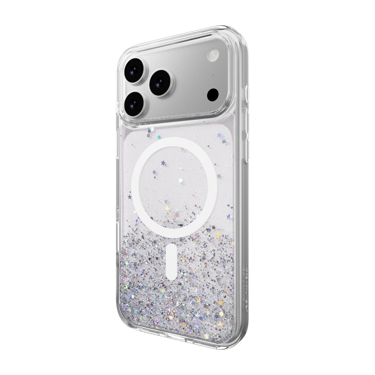 Alternative view of SwitchEasy - Starfield M 星砂防摔手機殼 (MagSafe) for iPhone 17 Pro Max - 透明/白磁圈