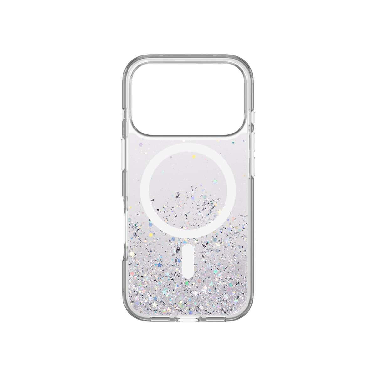Alternative view of SwitchEasy - Starfield M 星砂防摔手機殼 (MagSafe) for iPhone 17 Pro - 透明/白磁圈