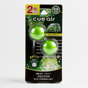 CARALL 日本CARALL 卡飾社 Cue Air 香球圓型風口香座車用空氣清新劑出風口夾式芳香劑兩個裝果汁味 3097