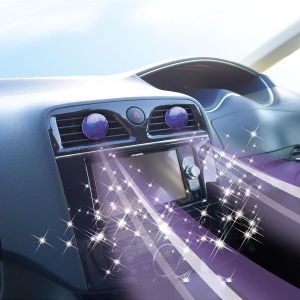 CARALL 日本CARALL 卡飾社 Cue Air 香球圓型風口香座車用空氣清新劑出風口夾式芳香劑兩個裝香皂味 3101