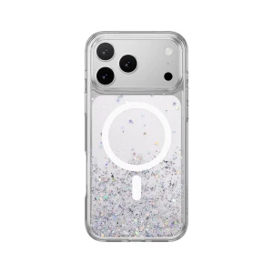SwitchEasy Starfield M 星砂防摔手機殼 MagSafe for iPhone 1817 Pro Max 8211 透明白磁圈