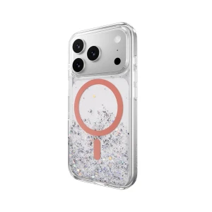 SwitchEasy Starfield M 星砂防摔手機殼 MagSafe for iPhone 1817 Pro 8211 透明珊瑚磁圈