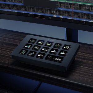 ULANZI 優籃子 D200H 7合1拓展塢桌面控制器 8211 黑色 全場景預設 個性化DIY 高效辦公AI大全 51642001-A044