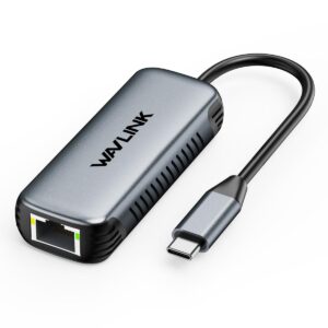WAVLINK - 適用 iPhone 最高 5Gbps USB-C 網路轉接器 提升遊戲品質 網路介面卡 WL-NWU340G