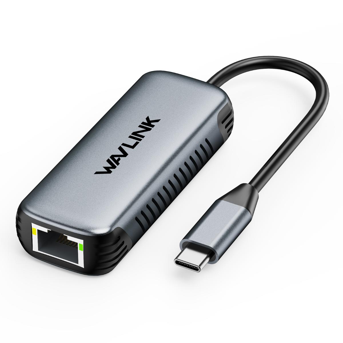 WAVLINK - 適用 iPhone 最高 5Gbps USB-C 網路轉接器 提升遊戲品質 網路介面卡 WL-NWU340G