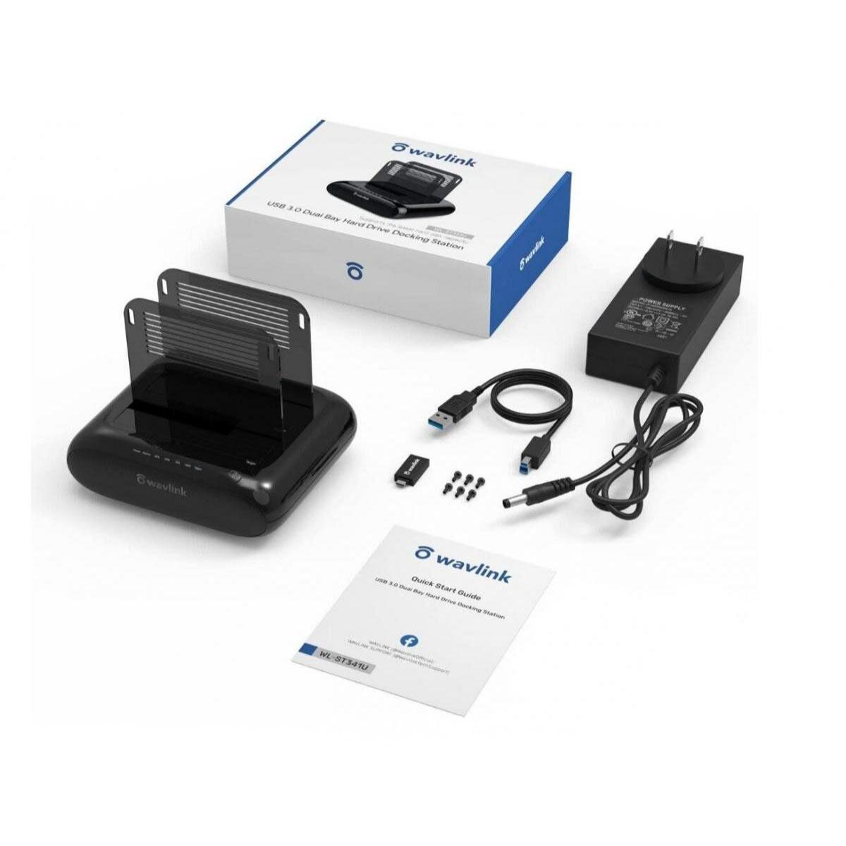 WAVLINK - WL-ST341U 雙槽外置硬碟 擴充器 USB-C/A 3.0 Dual Bay HDD Docking Station (原裝行貨 一年保養) - Image 8