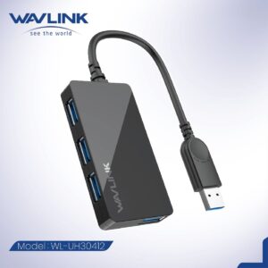 WAVLINK - USB 3.0 四端極速連接盒 UH30412 原裝行貨 一年保養