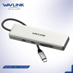 WAVLINK - 最新UHP3411 4合1 USB-C 3.2 Gen2 集線器 10G傳輸速度 PD100W充電 支援IP15
