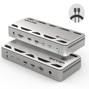 WAVLINK - 12 合 1 Thunderbolt 5 鋁製擴展器 Triple 4K@144Hz / Dual 8K@60Hz 140W PD SD4.0 讀卡器 2.5Gbps 網路接口 UTD58