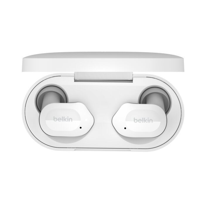 Belkin 8211 SOUNDFORM Play 真無線藍牙耳機 白色  三種 EQ 預設  38 小時的高品質聆聽  IPX5 級防汗防濺水  AUC005BTWH