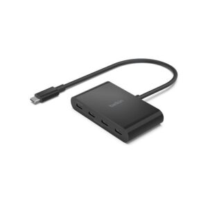 Belkin Connect USB-C 至 4 埠 USB-C 集線器  高達 10Gbps 的傳輸速度  AVC018BTBK