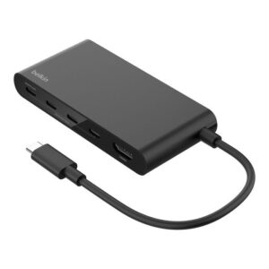 Belkin Connect USB-C 5合1 集線器 HDMI 4K 60Hz  100W PD  兼容 Thunderbolt 5  4 個 USB-C  AVC021fqBK