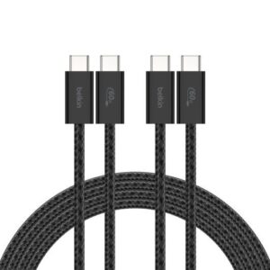 Belkin 8211 BOOSTCHARGE USB-C 至 USB-C 連接線 60W 2條裝  15m5 ft 黑色  CAB018QC05BK2PK