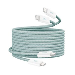 Belkin 8211 BOOSTCHARGE USB-C 至 USB-C 連接線 60W 2條裝 15m5 ft 綠色 CAB018QC05GR2PK