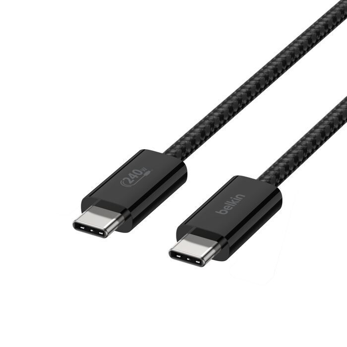 Belkin 8211 BOOSTCHARGE USB-C 至 USB-C 連接線 240W 2條裝 黑色 15m5 ft CAB019qc05BK2PK