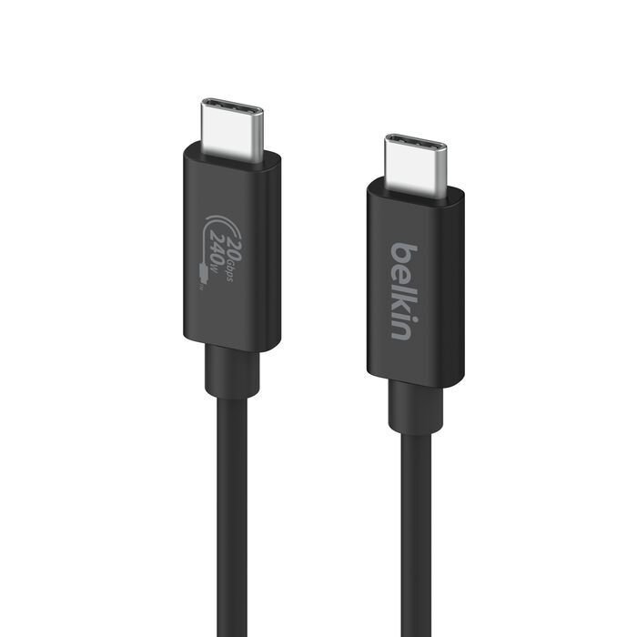 Belkin 8211 Connect USB4 20Gbps高速數據傳輸充電線  240W  20Gbps  INZ004bt2MBK