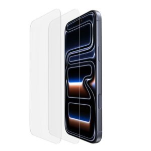 Belkin ScreenForce 強化玻璃螢幕保護貼 for iPhone 17 Pro Max 2入包裝  一盒兩張 附送對位安裝托架  OVA227fq