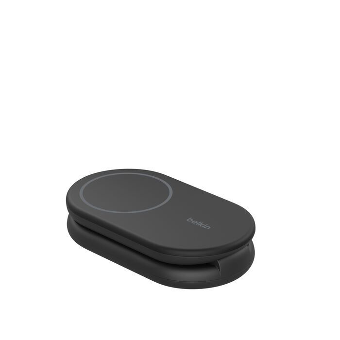 Belkin 8211 BoostCharge 2 合 1 Qi2 磁吸可摺疊無線充電器 15W 8211 黑色 WIZ028qcBK