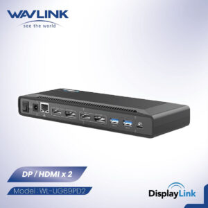 WAVLINK 8211 DisplayLink 多功能擴展器 5KDual 4K USB-C 100W PD HDMIDP 輸出 UG69PD2 Pro